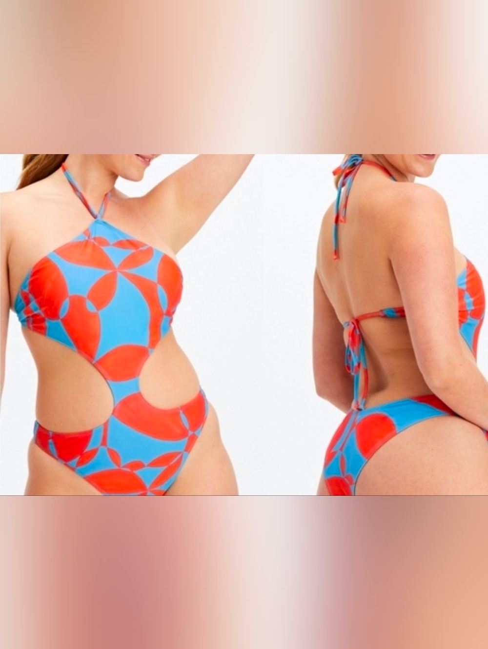 Fabletics - Geo Floral One Piece Swim
